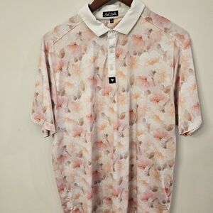 Bad Birdie The Bungalow Floral Golf Polo 2X